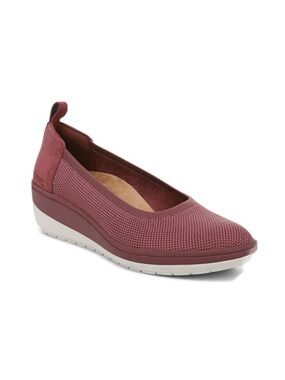 Vionic Jacey Knit Slip-On Burgundy Wedge | 9.5